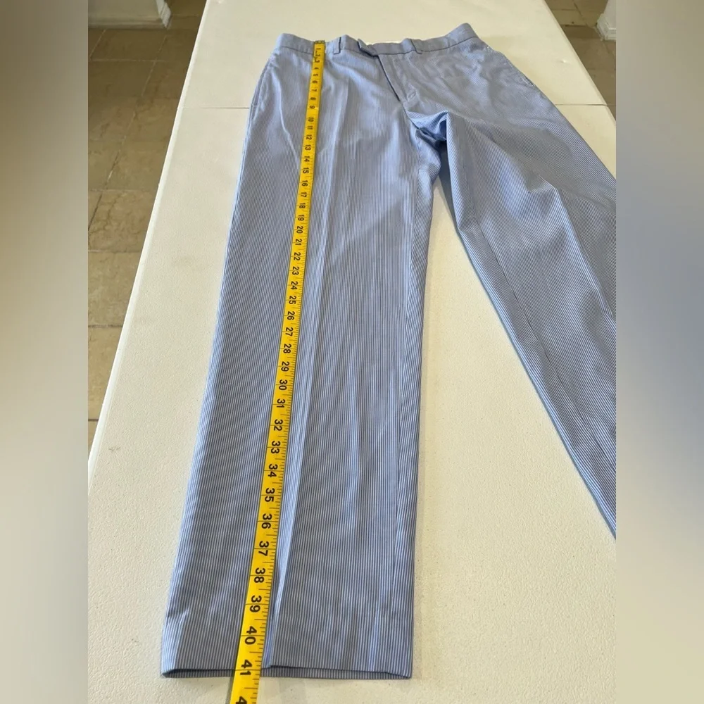 Ralph Lauren striped flat chino cruise Vacation trousers 32X30 Cotton Blend